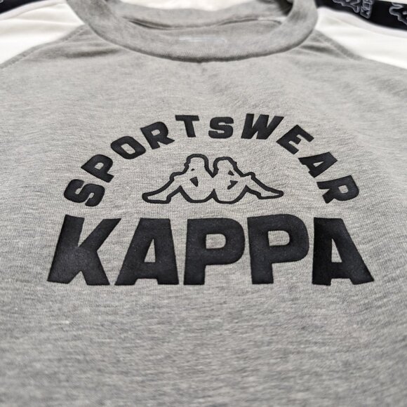 Kappa Unisex Crew Neck Gray Pullover Loopknit with logo Sweatshirt for 8Yrs NWOT - Picture 4 of 8